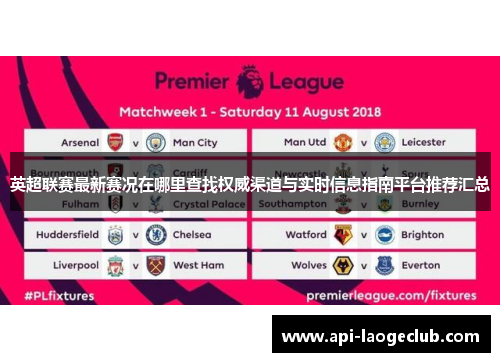 英超联赛最新赛况在哪里查找权威渠道与实时信息指南平台推荐汇总